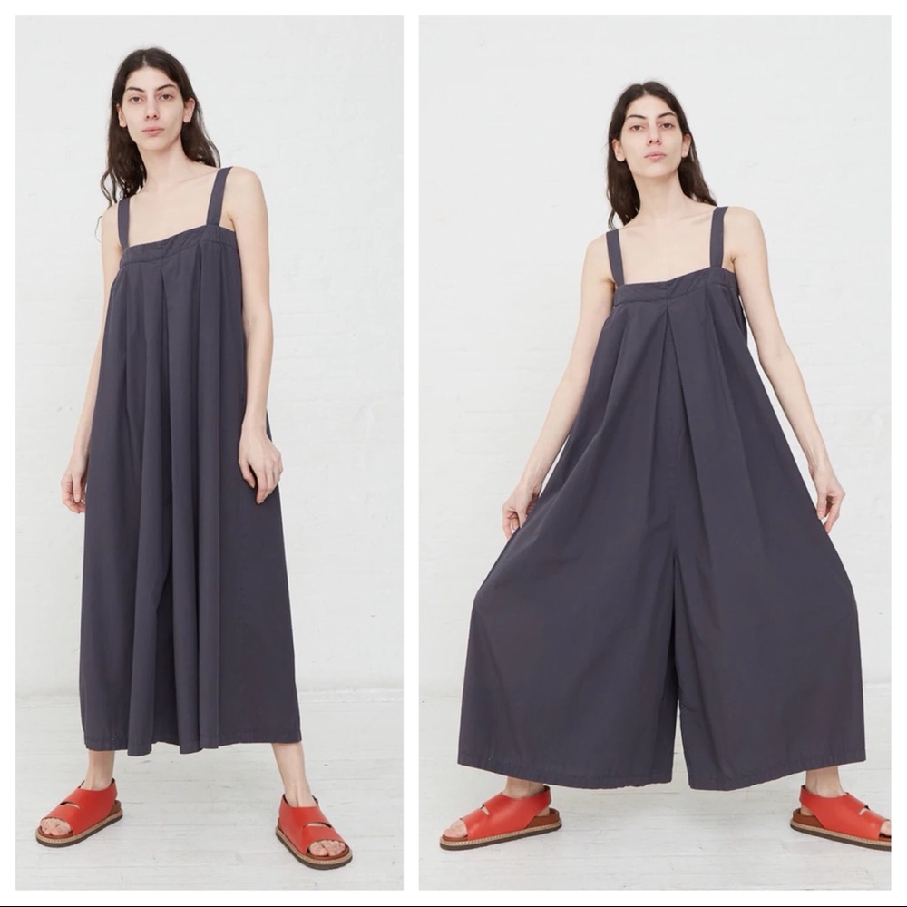 Black Crane Wide Leg Jumper Jumpsuit